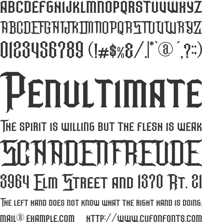 Bonwick Weaver font preview