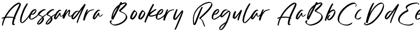 Alessandra Bookery Regular font