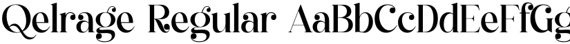 Qelrage Regular font