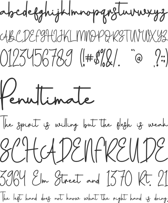 Fubrica - Personal Use font preview