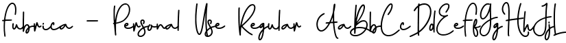 Fubrica - Personal Use Regular font