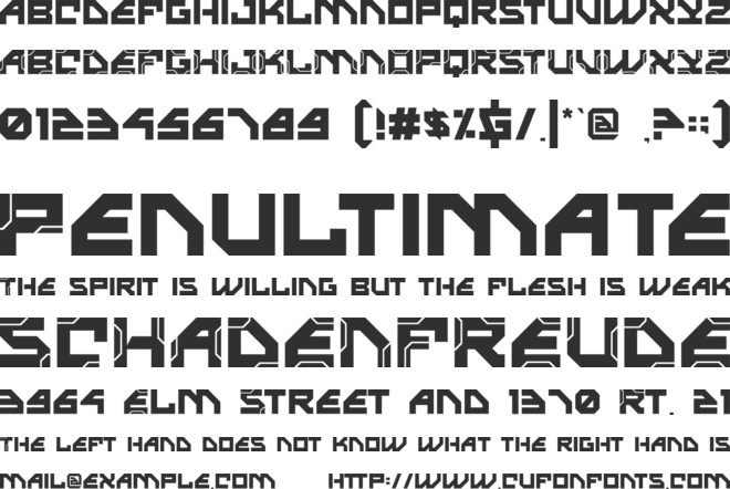 valorax font preview