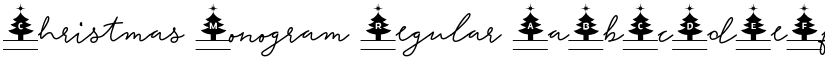 Christmas Monogram Regular font