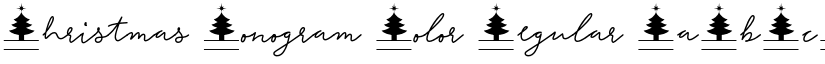 Christmas Monogram Color Regular font