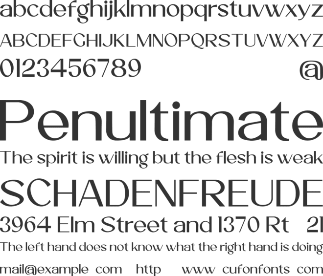 Glorien Font Duo font preview