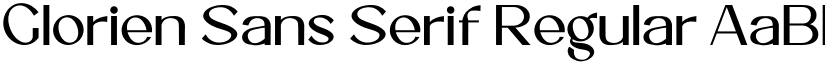 Glorien Sans Serif Regular font