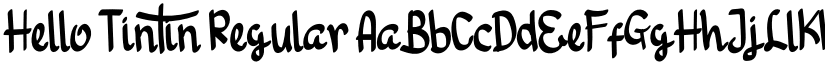 Hello Tintin Regular font