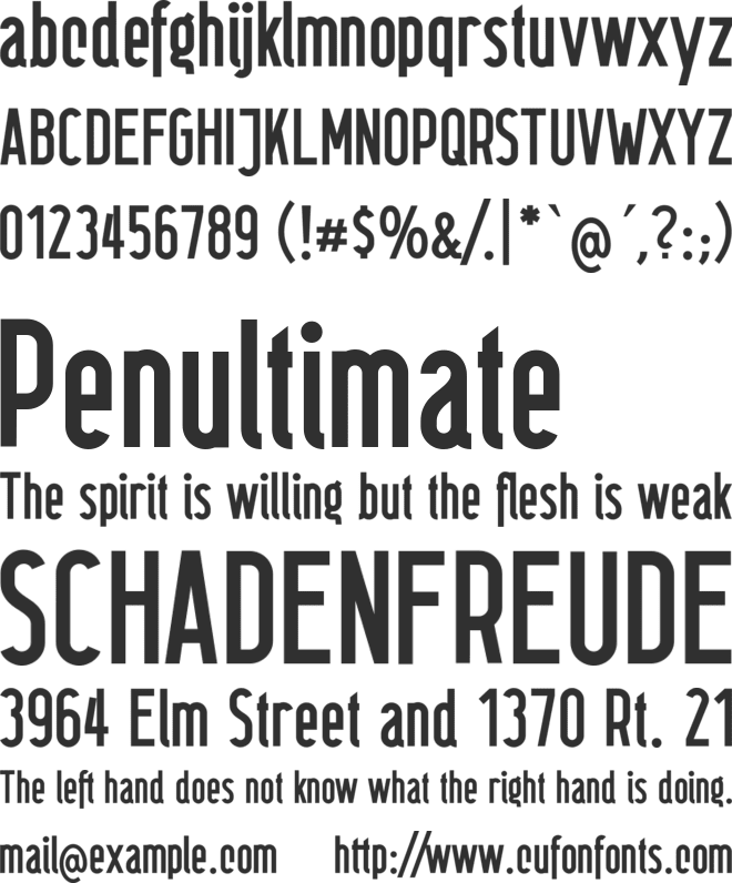 Berliner Wand font preview