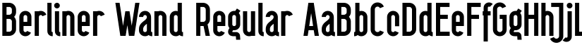 Berliner Wand Regular font