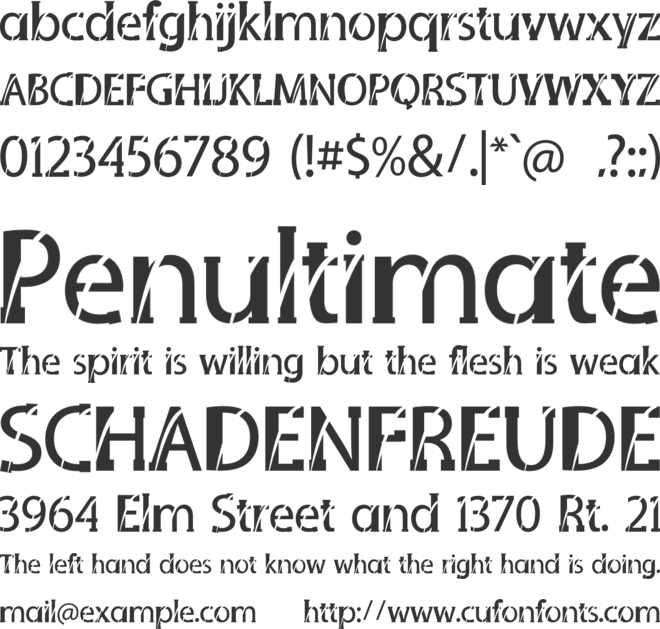 SANTOLO BEACH font preview