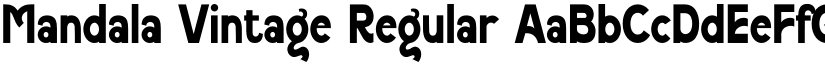 Mandala Vintage Regular font