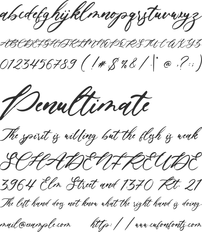 Fallout font preview