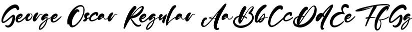 George Oscar font download