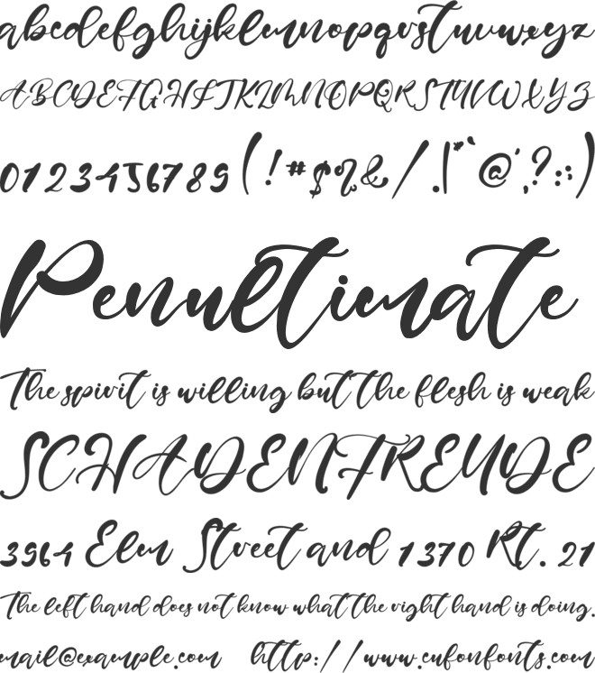 Ernest Horner font preview