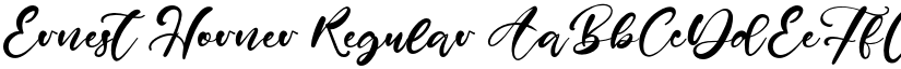 Ernest Horner Regular font