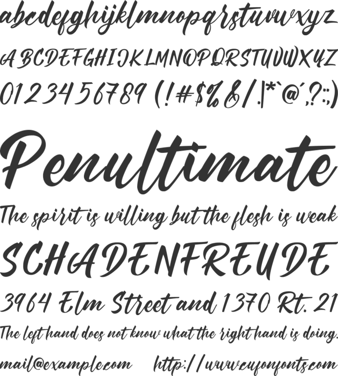 Rollasan font preview