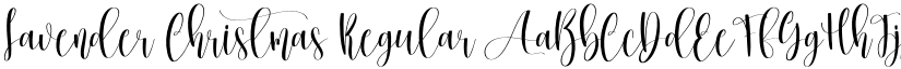 Lavender Christmas Regular font