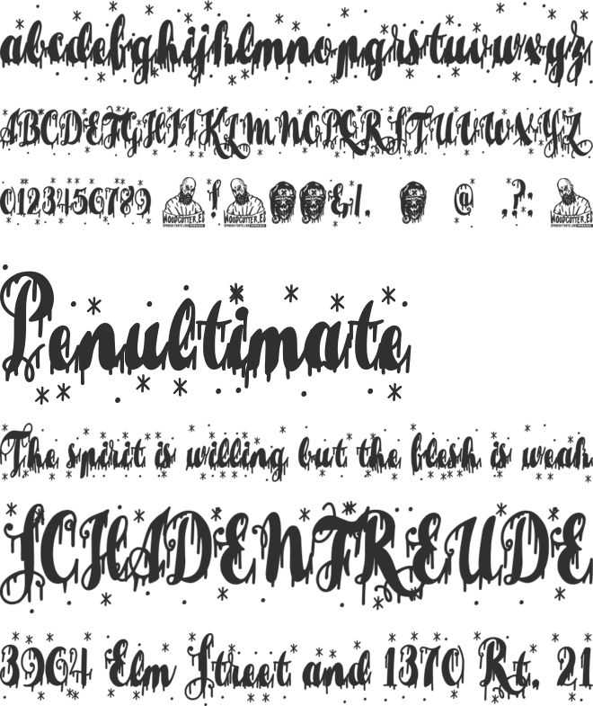 Black_Christmas font preview