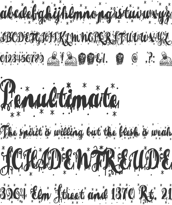 Black_Christmas font preview