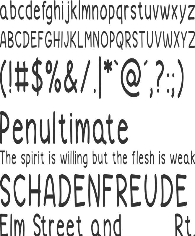 Night Owl font preview