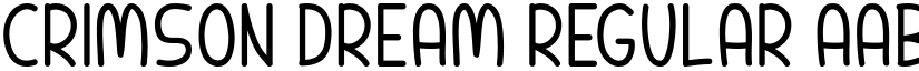 Crimson Dream Regular font