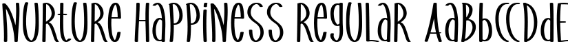 Nurture Happiness Regular font
