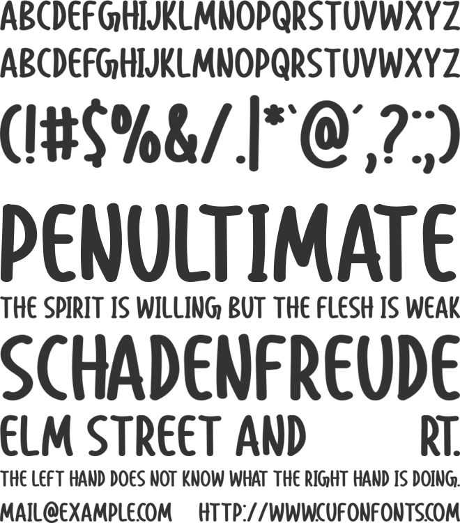 Big Wish font preview
