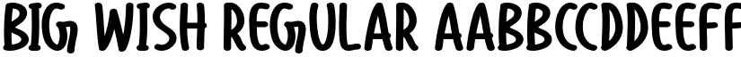 Big Wish Regular font