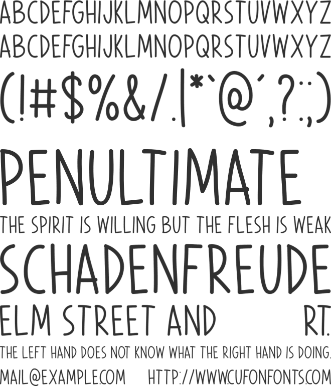 Wake Up Now font preview