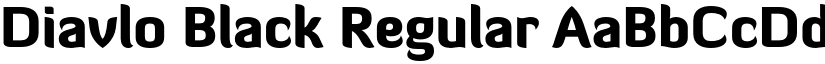 Diavlo Black Regular font