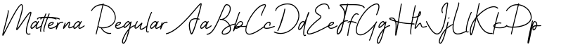 Matterna Regular font