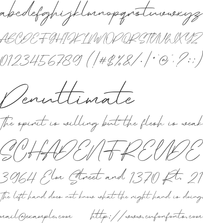 Copper Harbor font preview