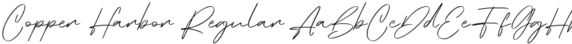 Copper Harbor Regular font