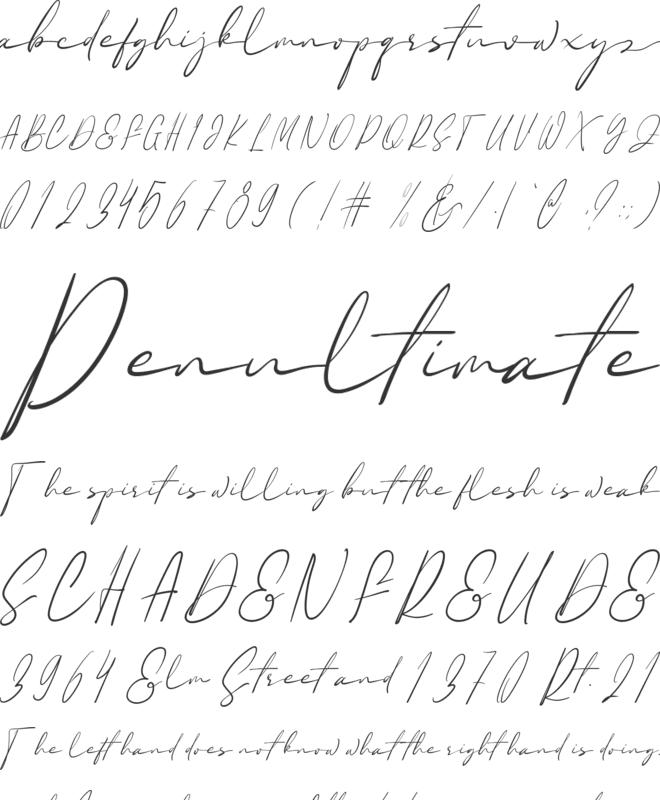 Bastyan font preview