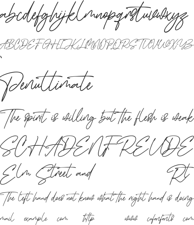 Ironhartley Free font preview