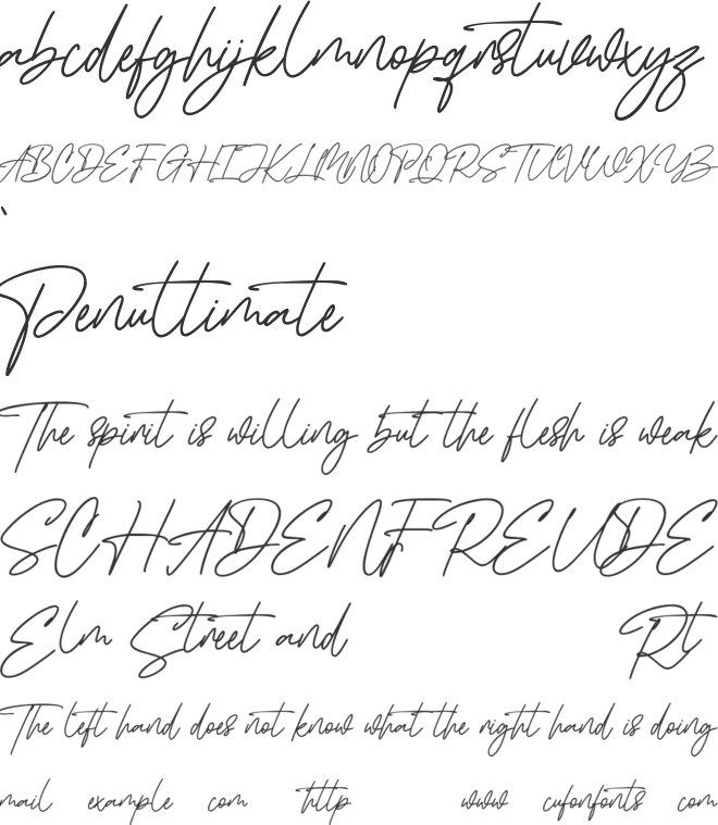 Ironhartley Free font preview