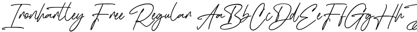 Ironhartley Free Regular font