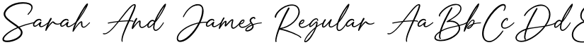 Sarah And James Regular font
