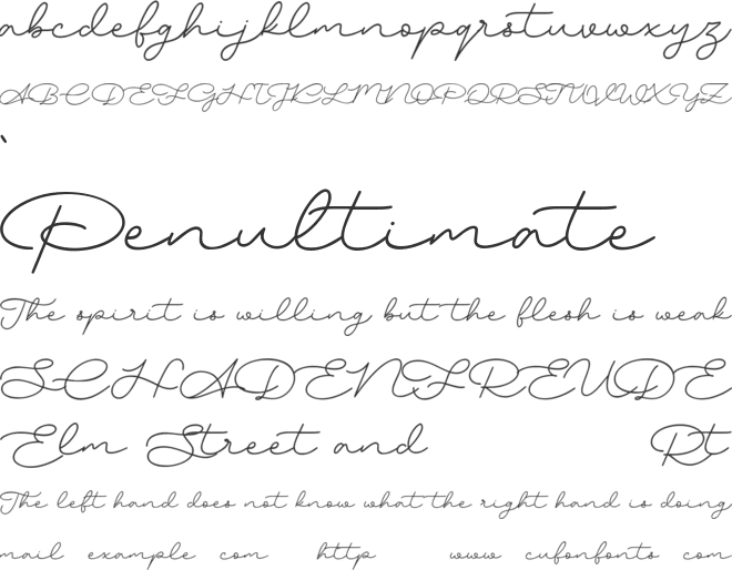 Hockleys Free font preview