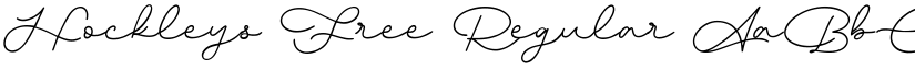 Hockleys Free Regular font