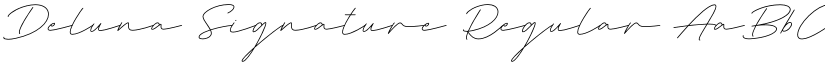 Deluna Signature Regular font