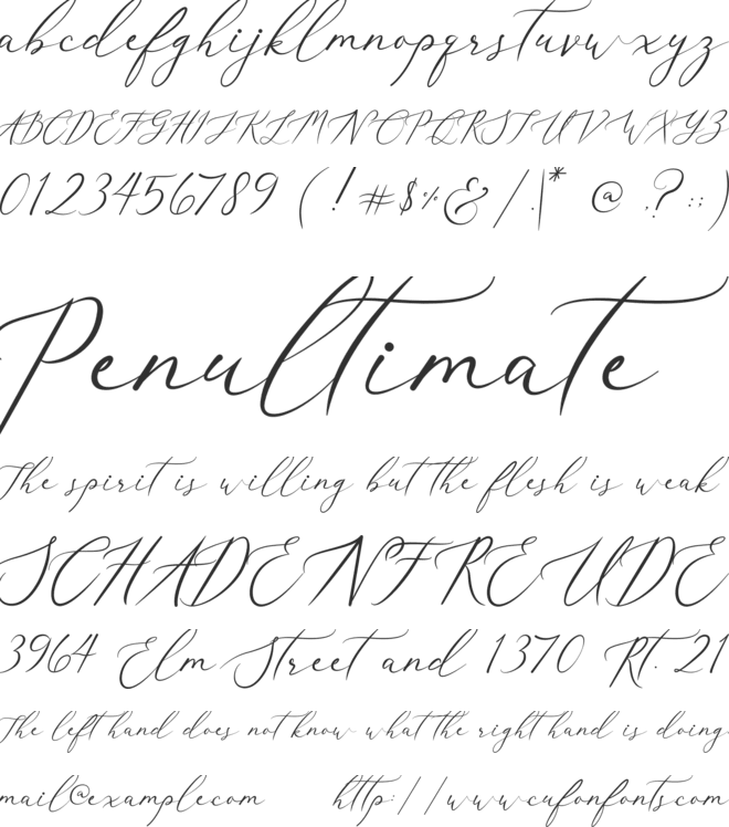 Christmas Cake font preview