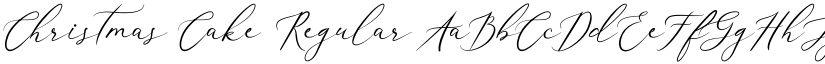 Christmas Cake Regular font