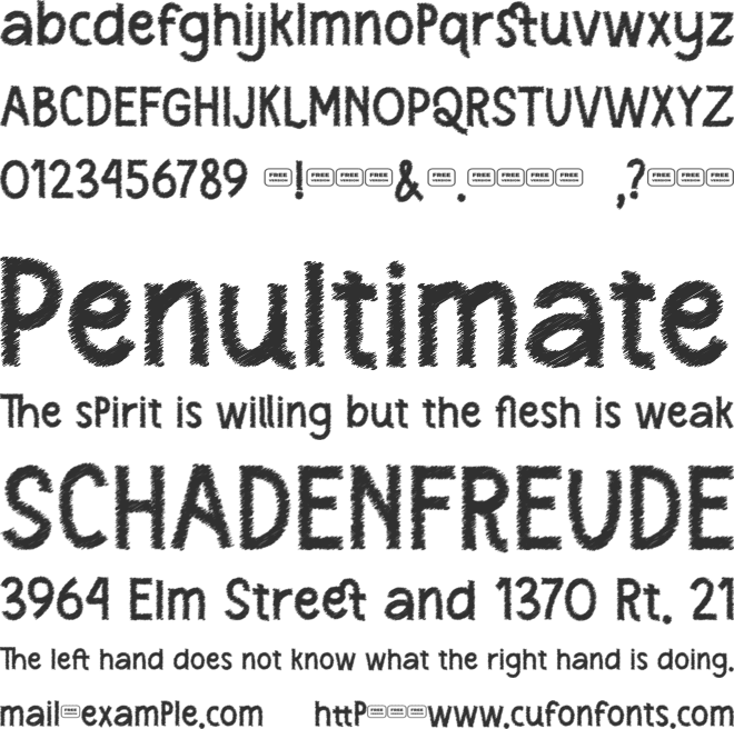 Shade June Free Trial font preview