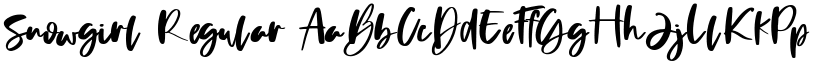 Snowgirl Regular font