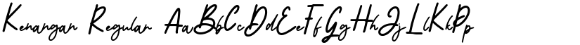 Kenangan Regular font