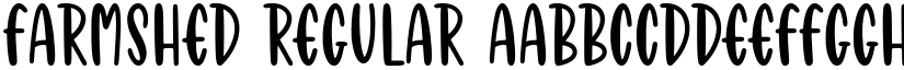 FARMSHED Regular font