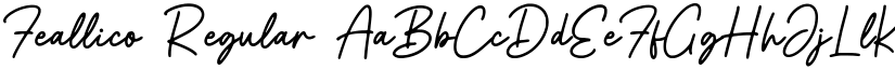Feallico Regular font