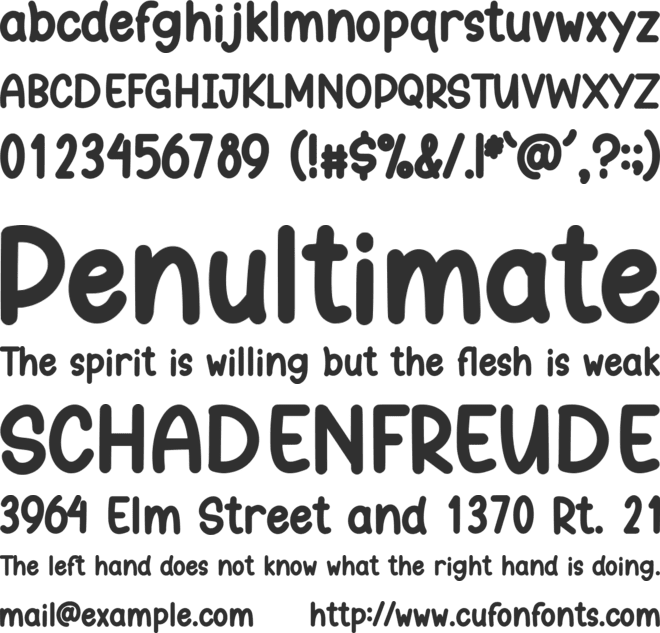 Doingwise font preview
