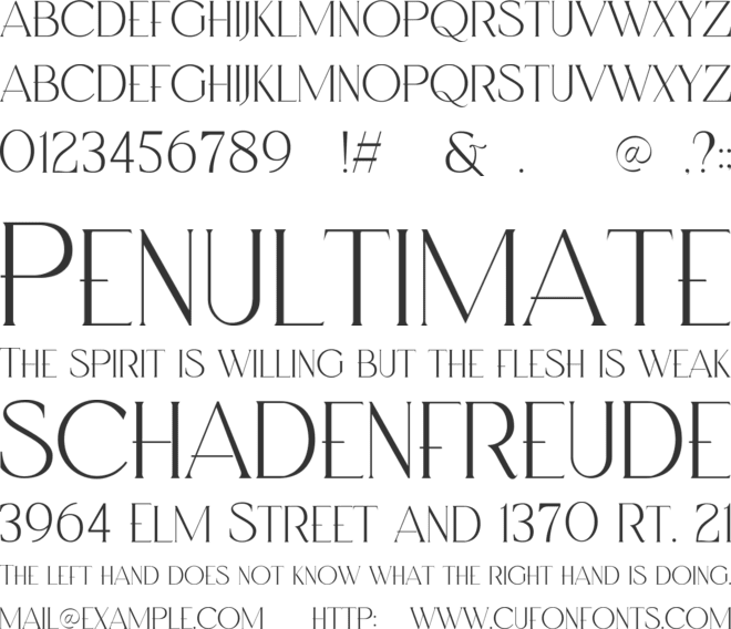 Rossesie font preview